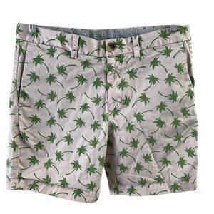 Nick Graham Pam tree pink and green preppy shorts